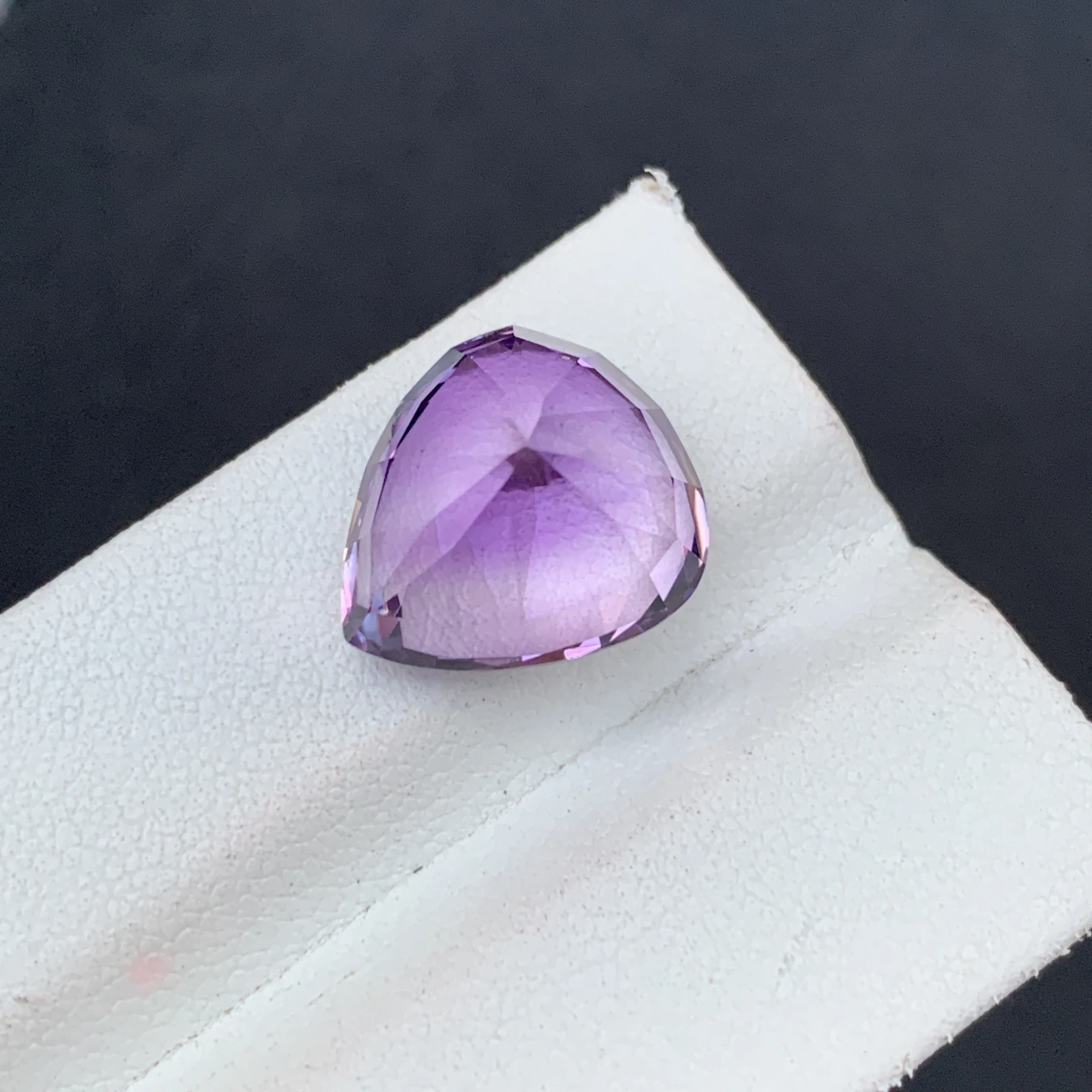9.75 CT Natural Purple Amethyst Pear Shape Loose Gemstone — view 3
